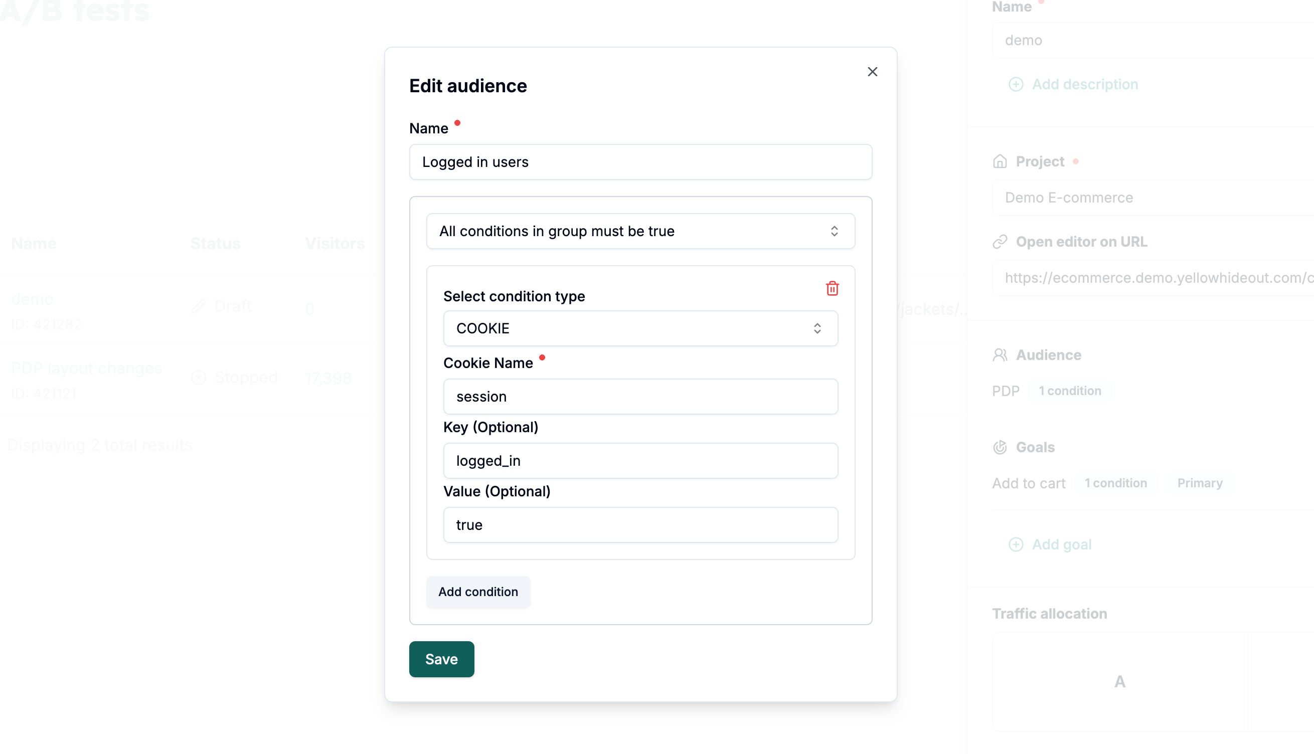 Advanced cookie condition!