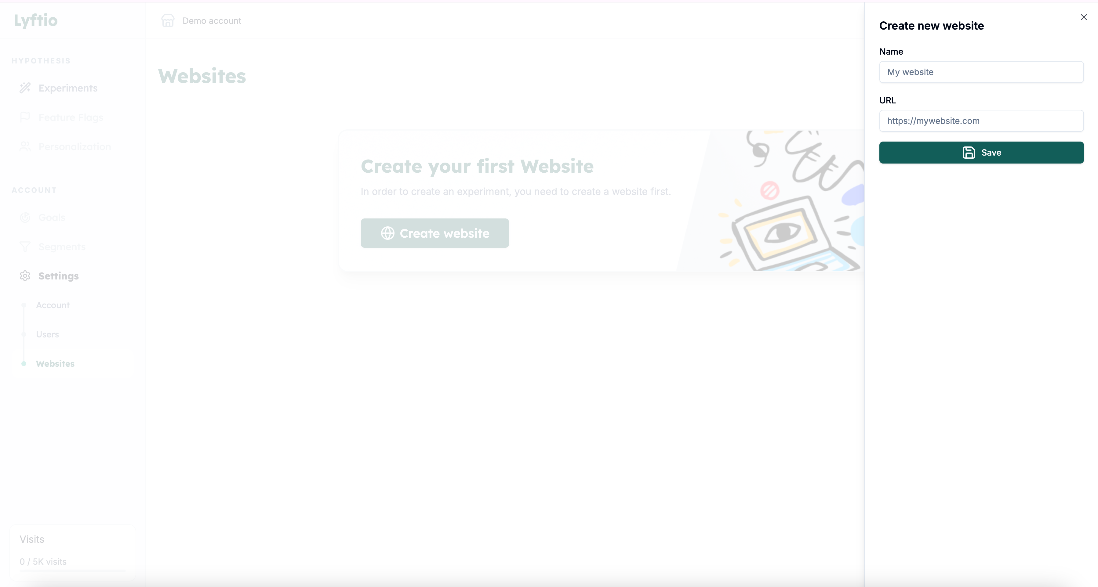 Create a website step 2!