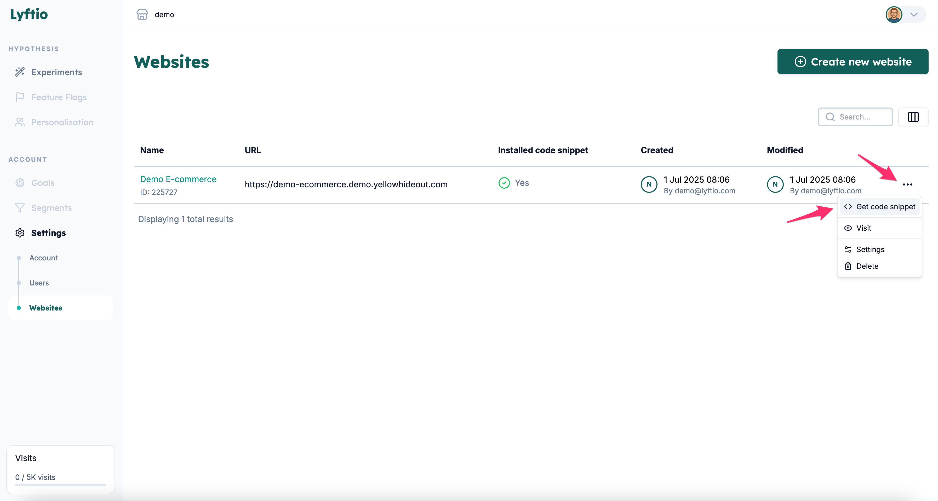 Get implementation script step 1!