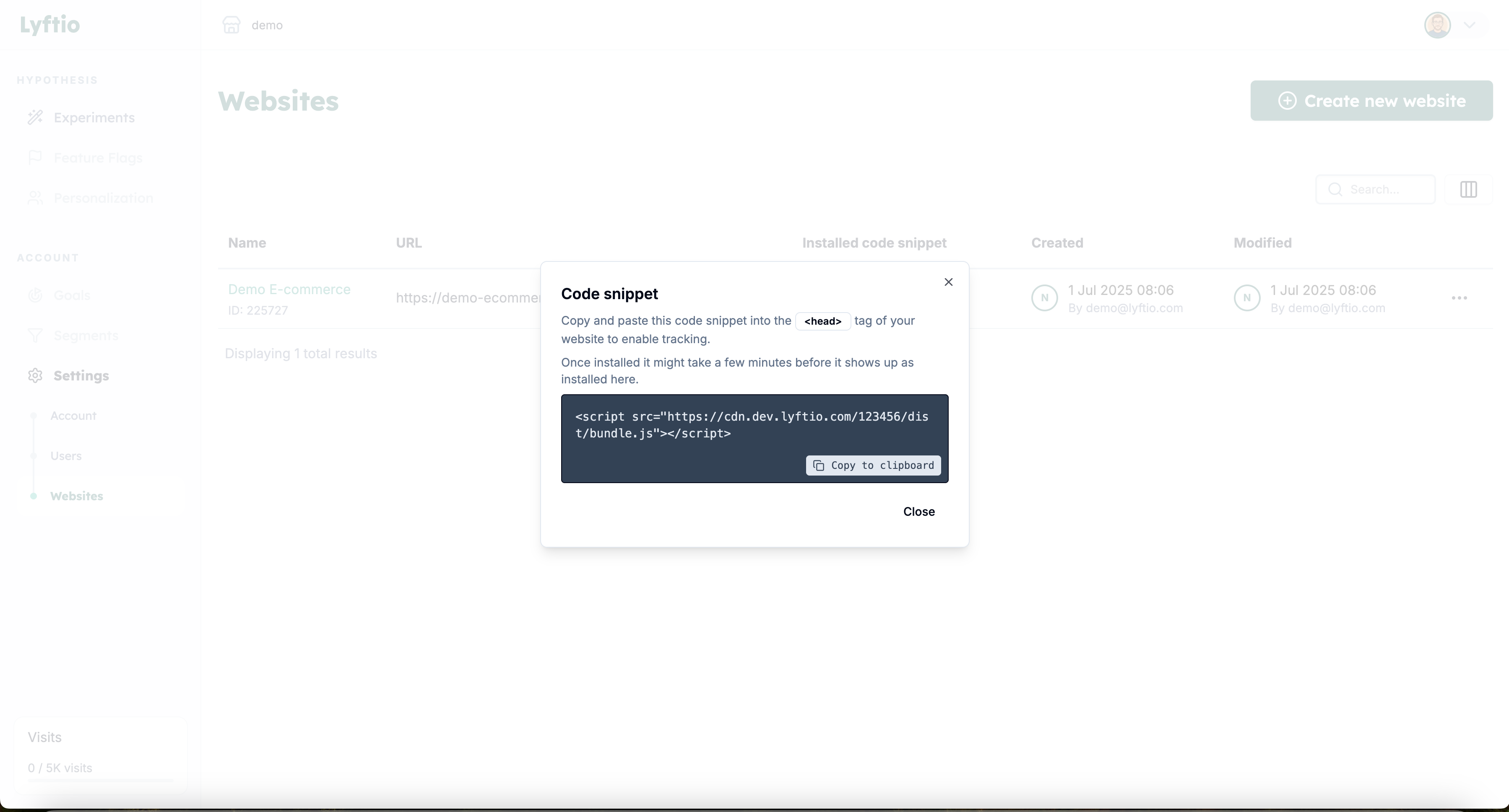 Get implementation script step 2!