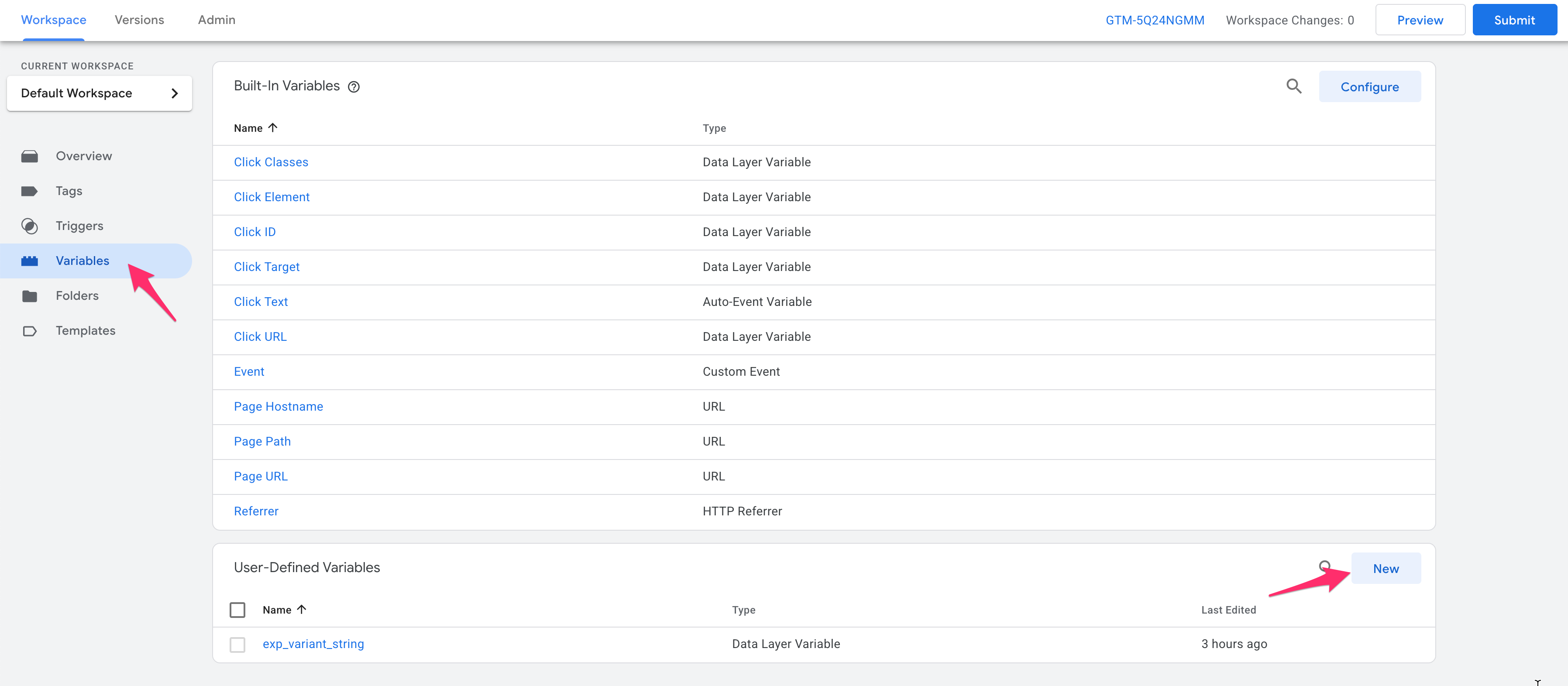 GTM - create variable!